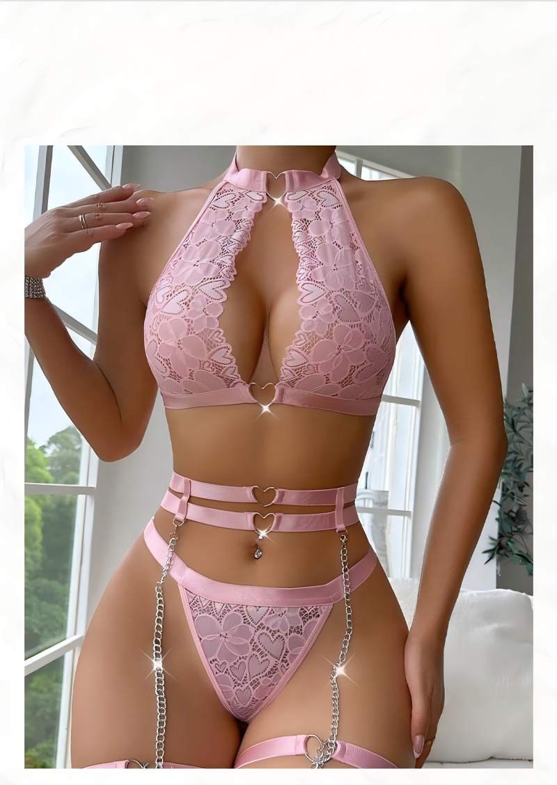 Sexy Lingerie Set Push Up Lace - Lingerie ulasan dan harga