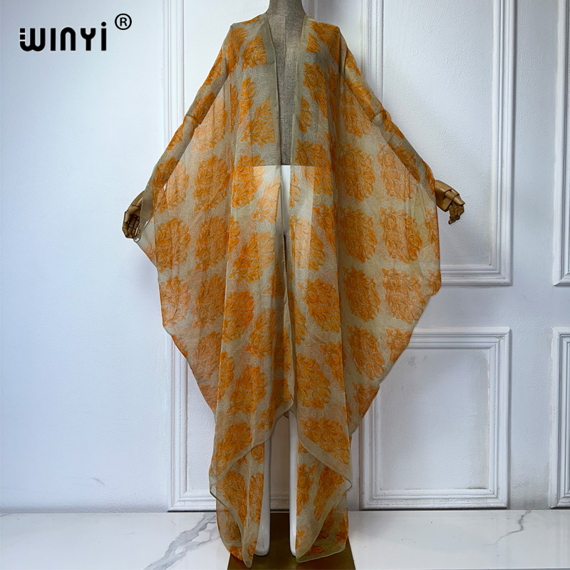 WINYI maxi kimono summer Persp - Boho Summer Beach Maxi Dress ulasan dan harga