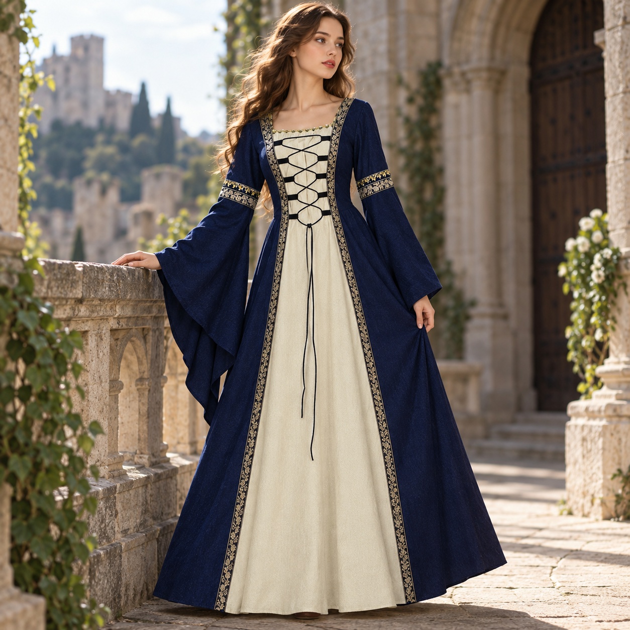 Bell Sleeve Long Sleeve a Line - Dresses ulasan dan harga