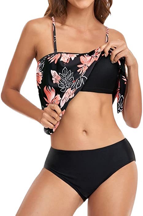 Women's High Waist Bikini Crop - Swimwear ulasan dan harga