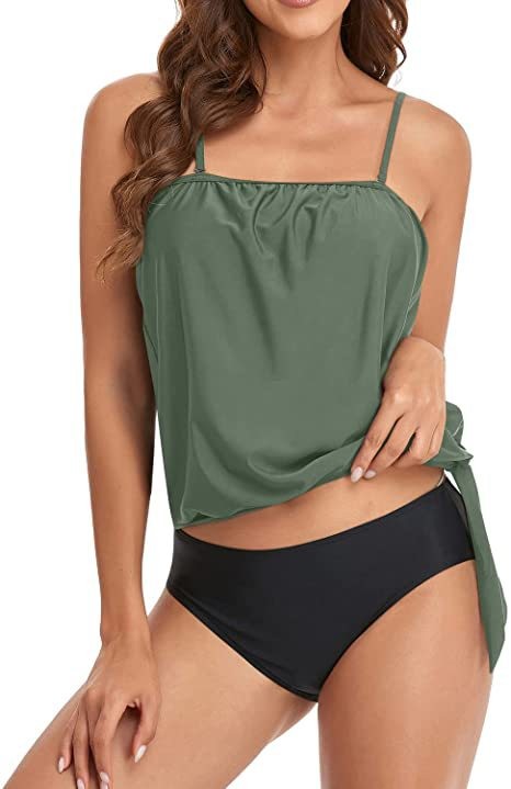 Women's High Waist Bikini Crop - Swimwear ulasan dan harga