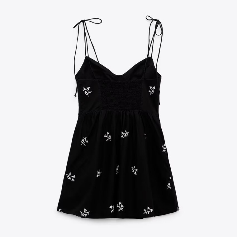 Women's black dress, taffeta,  - French Vintage Floral Midi Dress ulasan dan harga