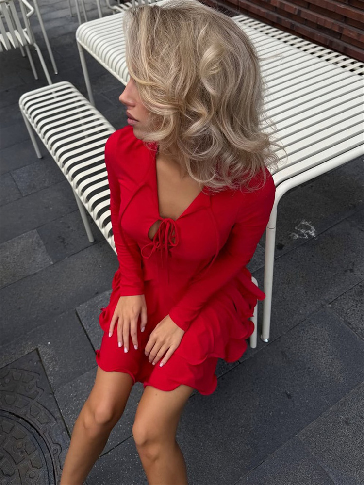 Tossy Bodycon Mini Dress Long  - Bodycon Long Sleeve Ribbed Dress ulasan dan harga