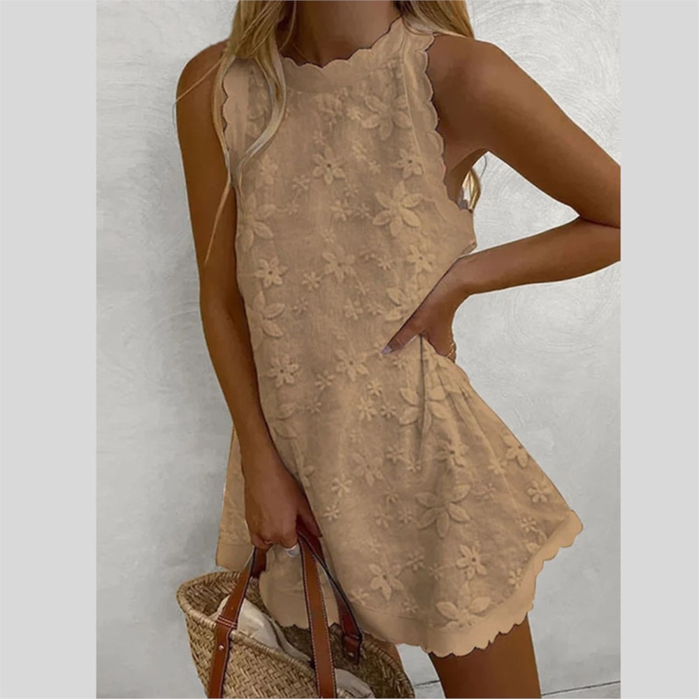 Casual White Lace Mini Dress W - French Vintage Floral Midi Dress ulasan dan harga