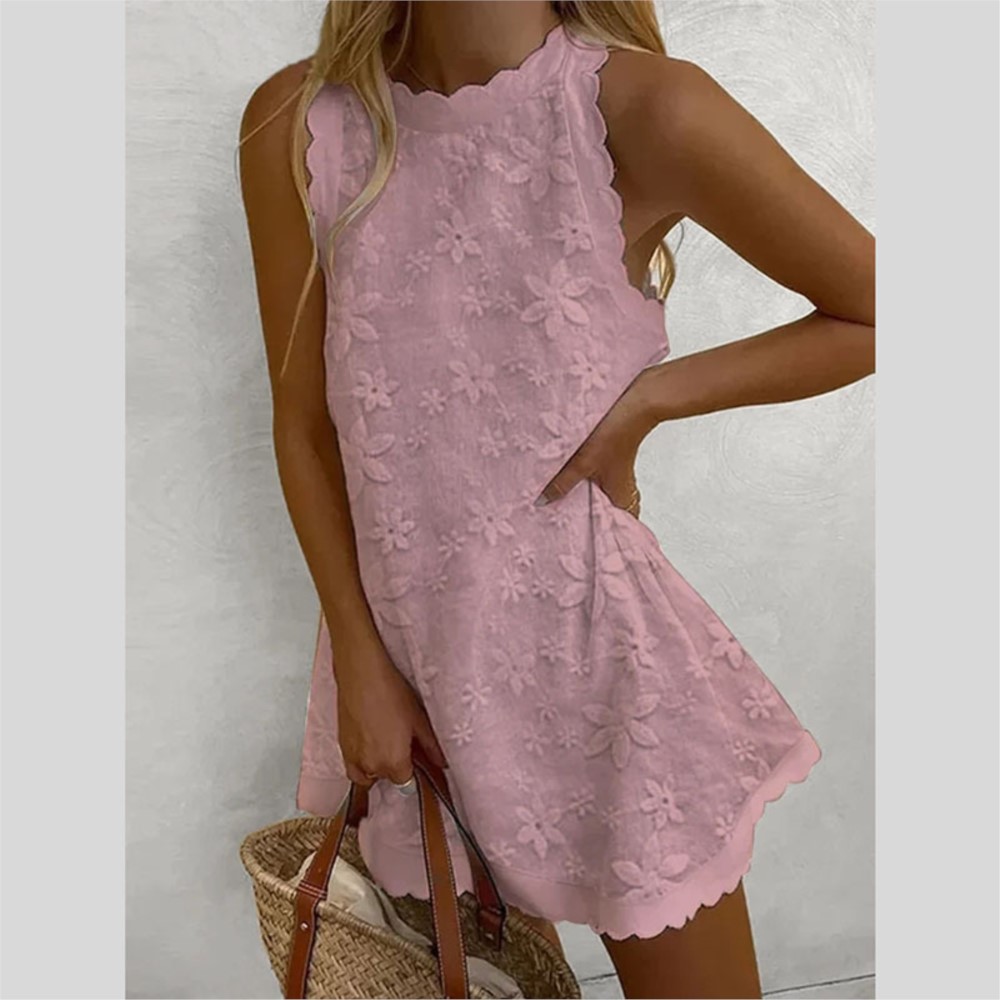 Casual White Lace Mini Dress W - French Vintage Floral Midi Dress ulasan dan harga