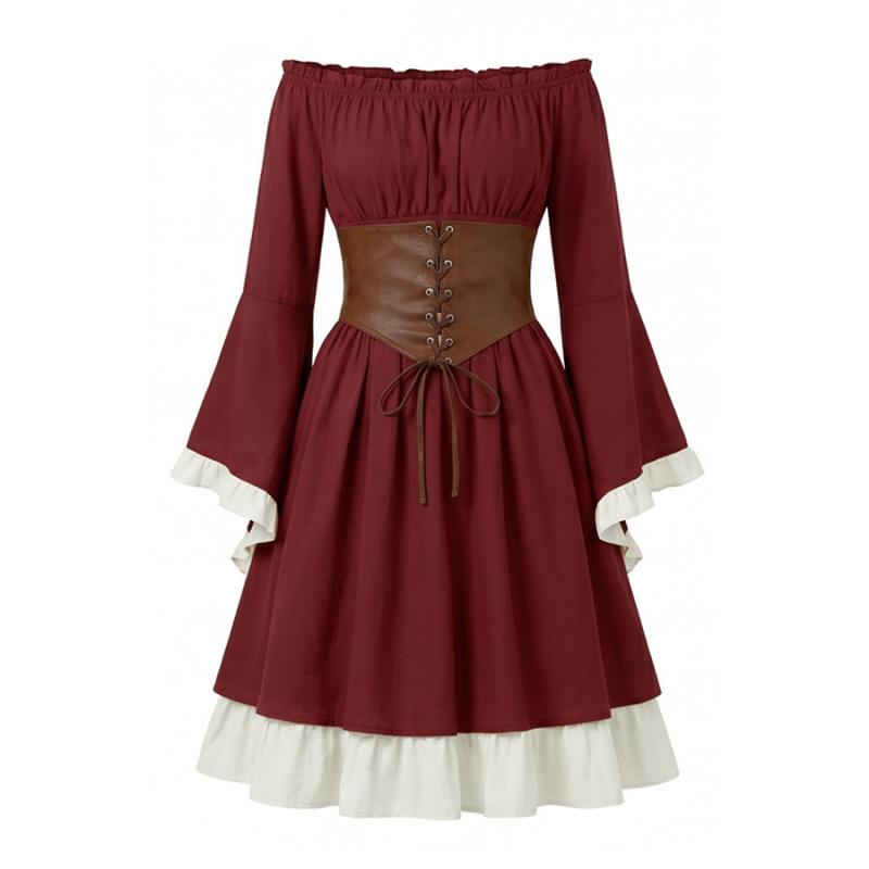 Medieval Renaissance Midi Dres - Dresses ulasan dan harga